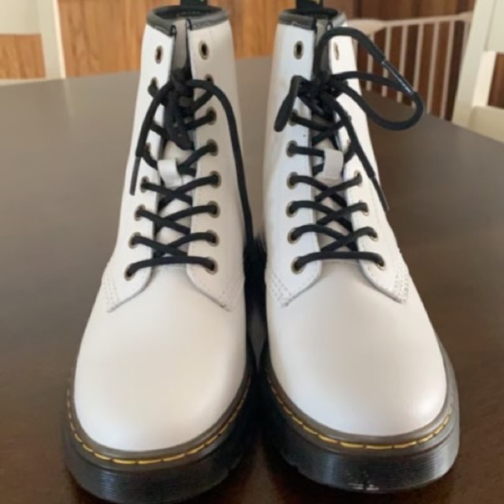 Dr. Martens White Combat Boots